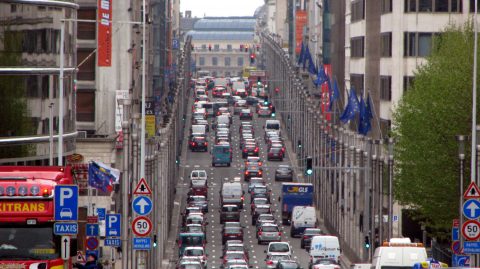Straat in Brussel (Bron: Flickr/ Leszek Kozlowski)