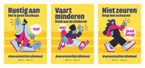Affiche verkeerscampagne Hilversum