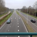 Auto's op doorgaande weg Breda, infrastructuur