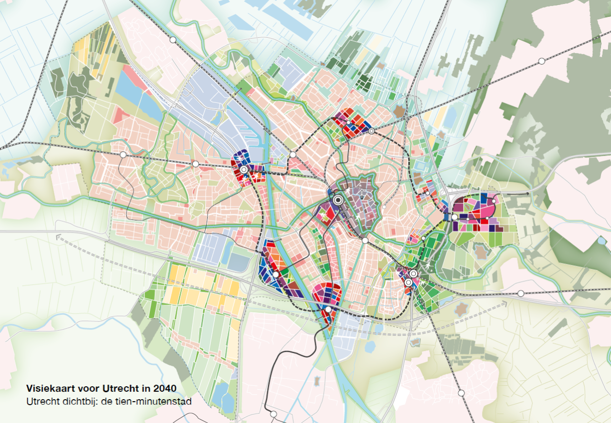 Visiekaart Utrecht in 2040 (bron: Utrecht)