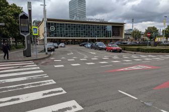 Station Eindhoven, signalisatie op weg
