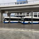 GVB-bussen op Amsterdam Sloterdijk
