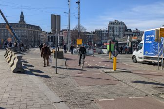 Fietspad in Amsterdam