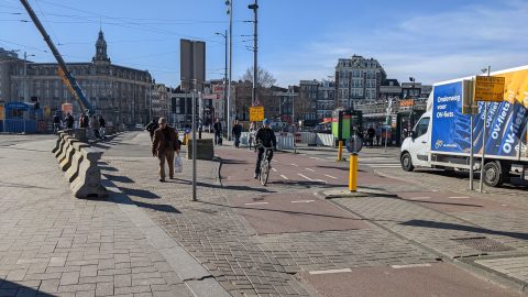 Fietspad in Amsterdam