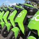 Groene deelscooters van Go Sharing