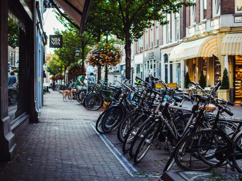 Shutterstock - Geparkeerde fietsen in Delft