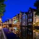 Nachtelijk beeld van Alkmaar
