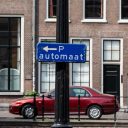 Beeld: een parkeerpaal in Utrecht