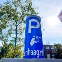 Beeld: een parkeerpaal in Den Haag